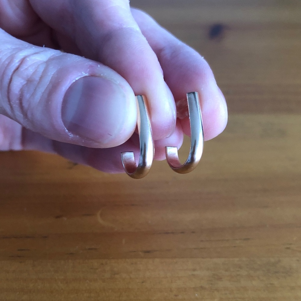 Gold j hoops